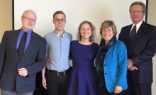 Randi Weingarten with CCAC union leaders.